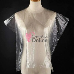 Mantale / pelerine albe pentru tuns sau vopsit 100 bucati, 50 x 60 cm Cod 19441